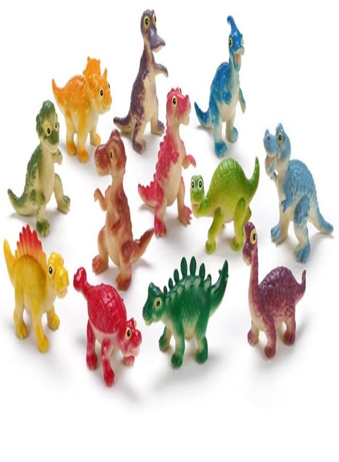 DIMAZO Small Kids Sea & Wild Animal Toys Sets for Fun, Educational, Spark Imagination and Learning (Multi Choice Sets) (Funny Dinosaur) 12pcs - Image 2